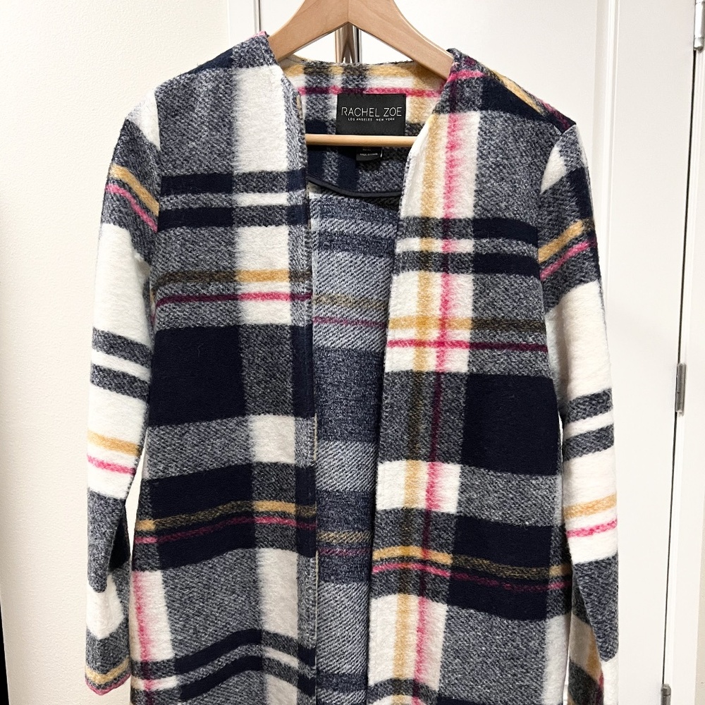 Rachel Zoe, Plaid, Winter Coat, XS